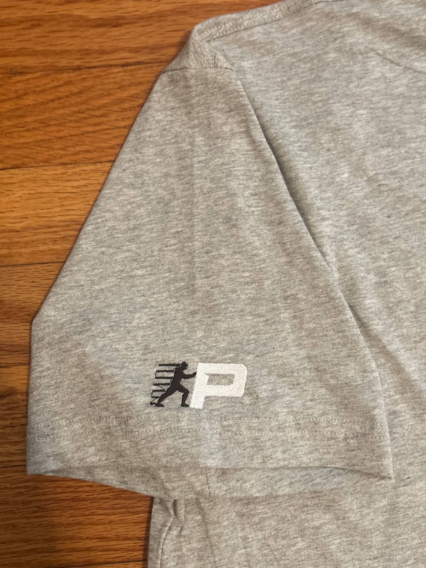 Power Push Premium Organic Cotton T-Shirt - Heavyweight Luxury Tee (Steel Essence)