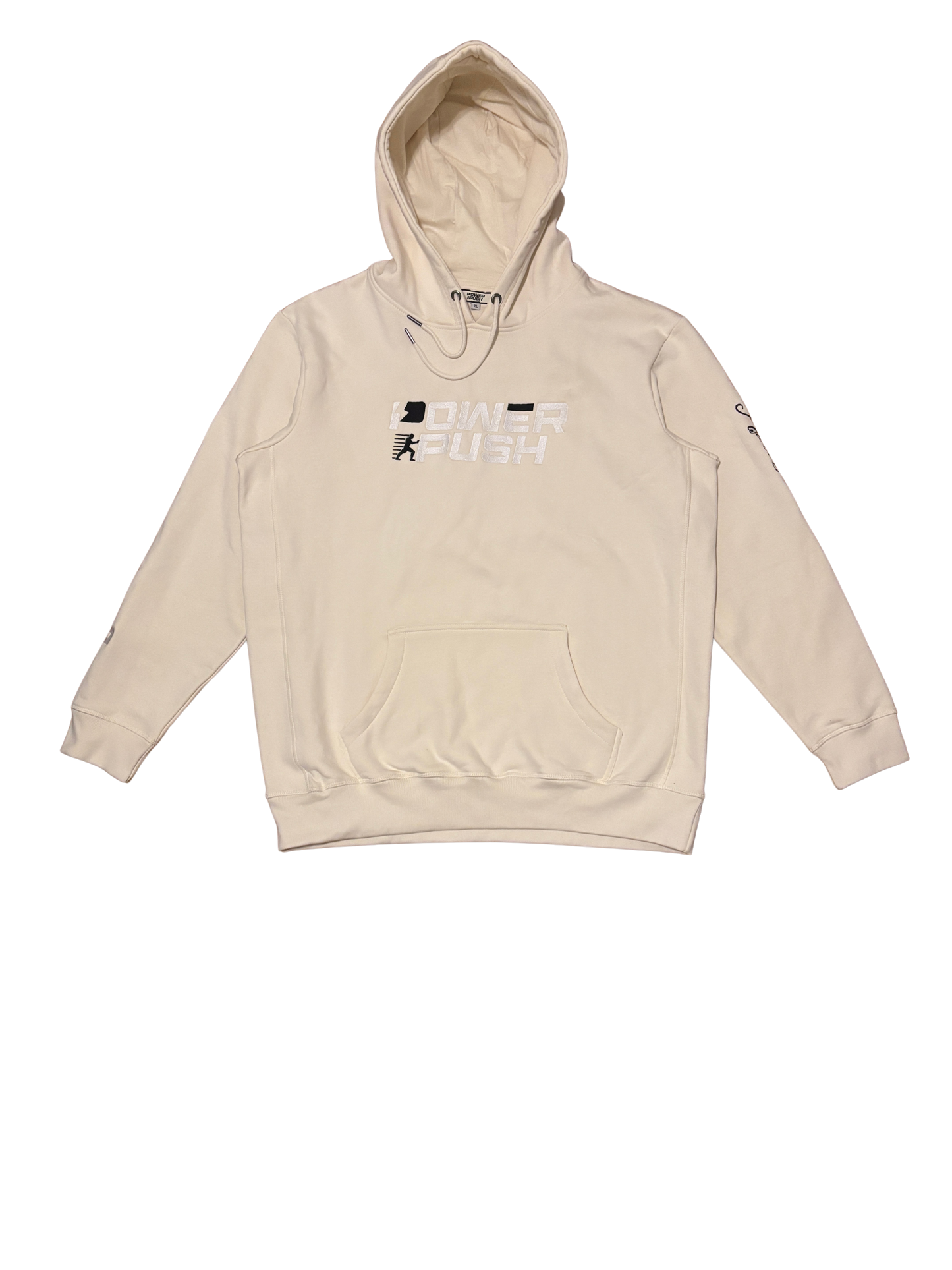 Power Push Premium Organic Cotton Luxury Hoodie (Cream)