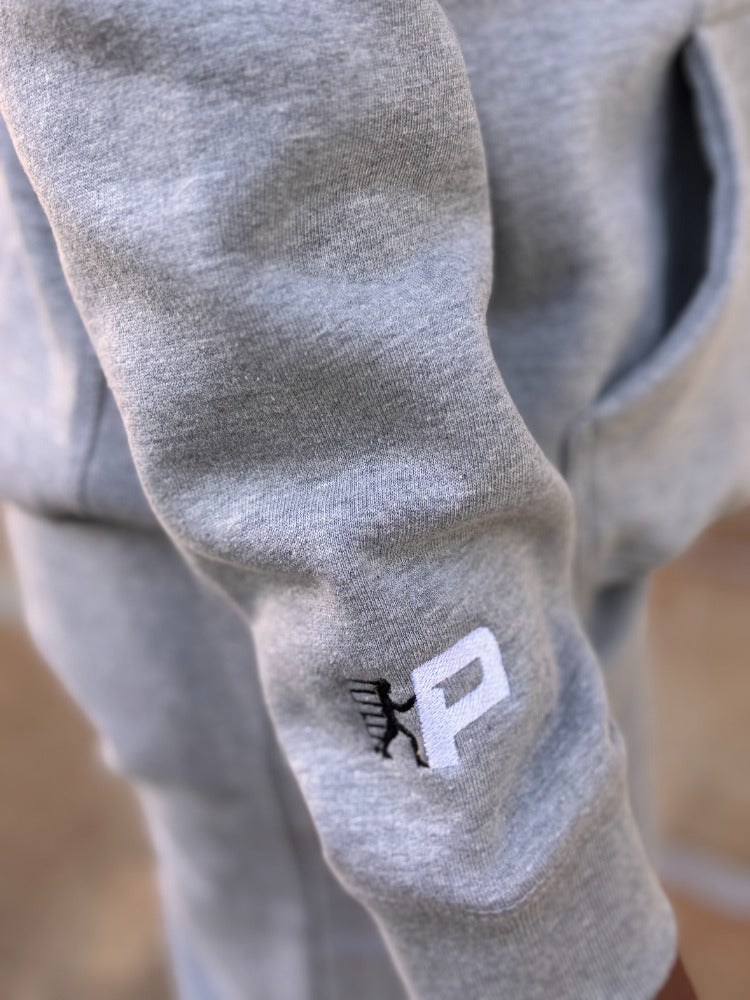 Power Push Premium Organic Cotton Luxury Hoodie (Heather Grey)