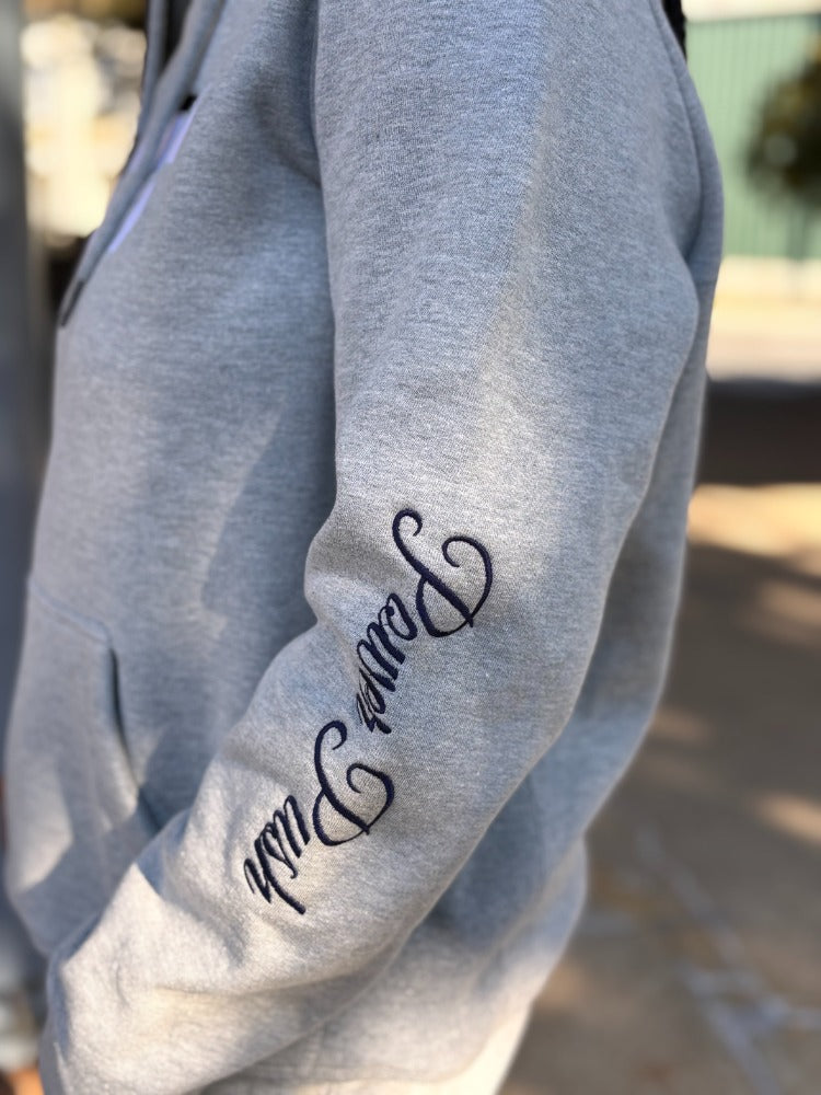 Power Push Premium Organic Cotton Luxury Hoodie (Heather Grey)