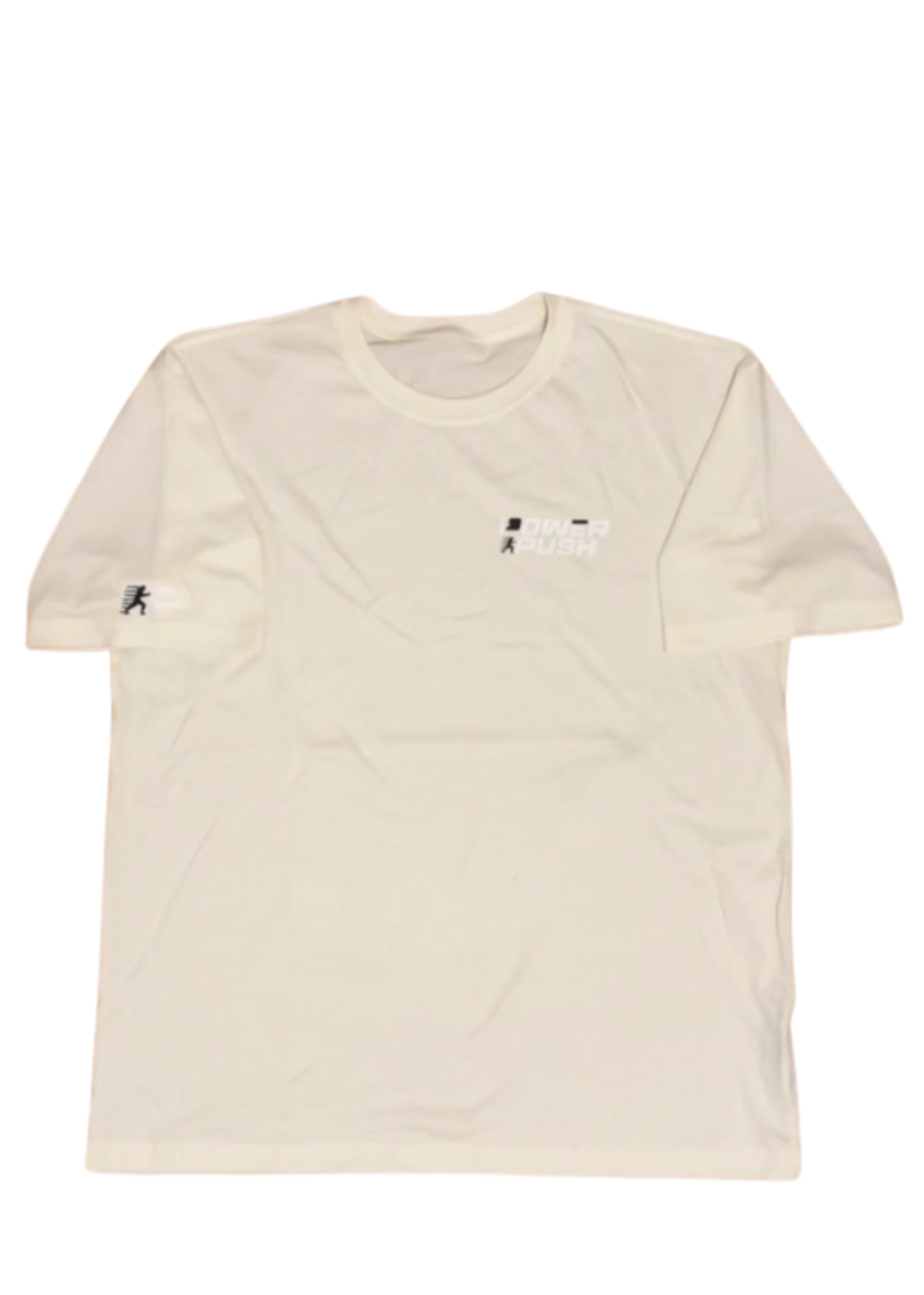Power Push Premium Organic Cotton T-Shirt – Heavyweight Luxury Tee (Cream)
