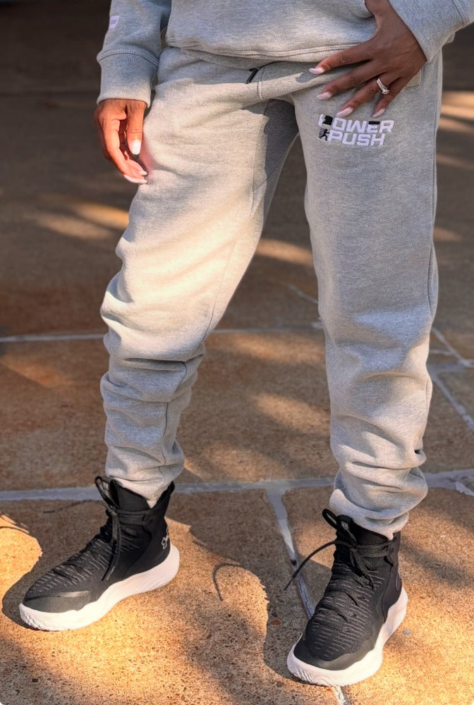 Power Push Organic Luxury Joggers (Heather Grey)