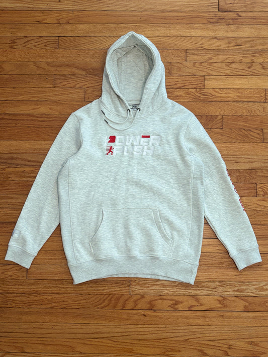 Power Push Premium Organic Cotton Luxury Hoodie (Glacier Grey)