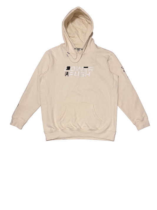 Power Push Premium Organic Cotton Luxury Hoodie (Cream)