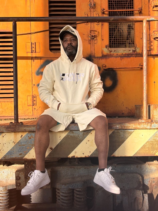Power Push Premium Organic Cotton Luxury Hoodie (Cream)