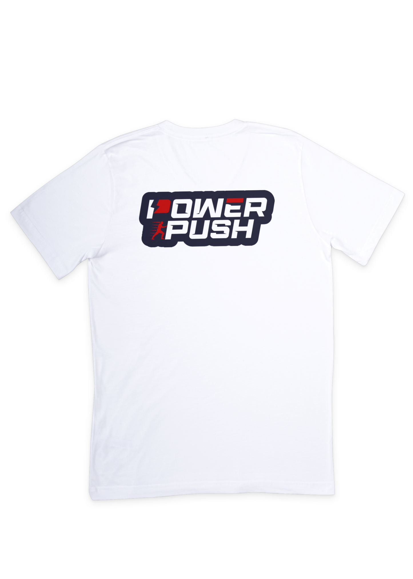 Power Push Bold Logo T-Shirt | Navy/Red